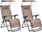 vidaXL - Terrasstoelen - 2 - st - inklapbaar - textileen - taupe