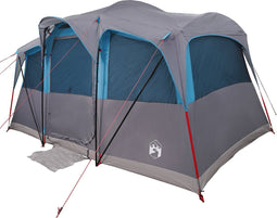 vidaXL - Familie - Tent - met - Raam - Koepel - Blauw - voor - 10 - Personen - - - Waterdicht