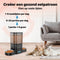 Jake and Jacky Automatische Voerbak - Voerautomaat - 5L - 2 RVS Voerbakken - 2 Slowfeeders - Zwart