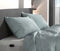 Zohome Kussensloop Lino - Kussenhoes van 40x80 cm - 1 stuk - 100% Katoen - Blauw