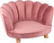 maxxpro Katten- en Hondenstoel - Roze - Verhoogd met Houten Poten - Fluweel Materiaal - 61.5 x 52 x 33 CM - Huisdieren tot 80 KG