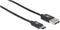 Manhattan 354929 - USB 2.0 type-A naar USB type-C kabel - 200 cm - Zwart
