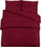 vidaXL - Dekbedovertrekset - lichtgewicht - 135x200 - cm - microvezel - bordeaux