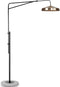 it's about RoMi Vloerlamp Brighton - Koper/Zwart - 158x51x250cm - Modern - Staande lamp voor Woonkamer - Slaapkamer