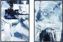 Schilderij DKD Home Decor Abstract (2 pcs) (45 x 2 x 60 cm)