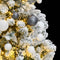 vidaXL - Kunstkerstboom - met - scharnieren - 150 - LED's - en - kerstballen - 150 - cm
