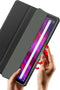 Dux Ducis - Tablet hoes geschikt voor Lenovo Tab M10 Plus (3rd Gen) - 10.6 Inch - Toby Series - Tri-Fold Book Case - Zwart