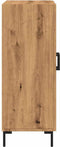 vidaXL - Dressoir - 69,5x34x90 - cm - bewerkt - hout - artisanaal - eikenkleur