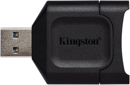 Kingston MobileLite Plus - Externe geheugenkaartlezer - USB 3.2 Gen 1 UHS-II ondersteuning - Zwart