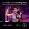 DGM20S Zwarte USB Condensator Gaming Microfoon met Mute, Gain en RGB Verlichting