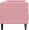 vidaXL - Driezitsbank - Chesterfield-stijl - met - bolsters - fluweel - roze
