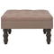vidaXL - Kruk - 60x60x36 - cm - polyester - bruin