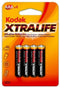 Kodak AAA - Alkaline Batterijen - 4 stuks (4 stuks)