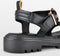 PS Poelman SATURNOS - Dames Sandalen - Chunky - Zwart - Maat 38