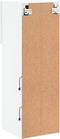 vidaXL - Tv-meubel - met - LED-verlichting - 30,5x30x90 - cm - wit