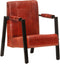 vidaXL Fauteuil 60x80x87 cm echt geitenleer donkerbruin
