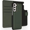 Accezz Galaxy S21 FE - Premium Leather 2 in 1 Wallet Bookcase - Uitneembare backcover - Groen