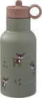 Fresk Thermosfles - 350 ml - RVS Waterfles - Lekvrije Drinkfles voor Kinderen - Koude en Warme Dranken - BPA-vrij - Onbreekbaar - Inclusief 2 Doppen - Thermosbeker - Drinkbeker - Olijfgroen - Deer Olive