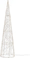 Anna Collection LED kegel kerstboom lamp - goud - metaal- H60