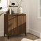 vidaXL - Dressoir - 60x35x70 - cm - bewerkt - hout - bruin - eikenkleur