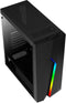 Aerocool Bolt - PC Tower-hoes - Voor ATX / Micro ATX / Mini ITX - RGB aan voorzijde - Zwart