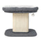 Coast Modern Scratch Tree - Krabpaal met pluche stoel en sisal krasplaat - Grijs