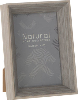 J-Line fotolijst Diepte - hout - grijs - 2 stuks