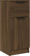 vidaXL - Dressoirs - 2 - st - 30x30x70 - cm - bewerkt - hout - bruin - eikenkleur