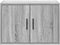 vidaXL - Garage - wandkast - bewerkt - hout - grijs - Sonoma