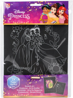 Disney Princess Kraskunst Poster - 26 x 19.5 cm - 2 Stuks