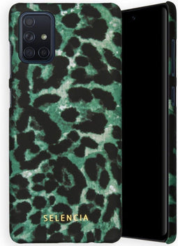 Selencia Hoesje Geschikt voor Samsung Galaxy A71 Hoesje - Selencia Maya Fashion Backcover - groen
