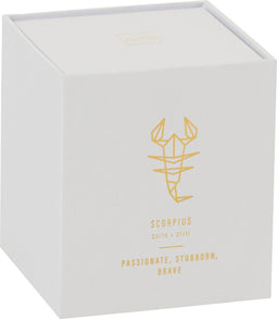 J-Line geurkaars Astro Schorpioen – Sapphire Amber Tea – wit - 50U