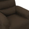 vidaXL Fauteuil verstelbaar stof donkerbruin