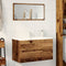vidaXL - Wastafelkast - 90x38,5x45 - cm - bewerkt - hout - oud - houtkleurig