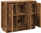 vidaXL - Dressoir - met - LED - - - Gerecycled - Hout - - - 90x32x75 - cm - - - Gelaagd - Hout