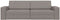 vidaXL - Vloersofa - Bed - 2-in-1 - Taupe - 245x150x60.5 - cm - Bekleding