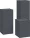 vidaXL - Plantenstands - - - 3-delige - set - in - antraciet - staal