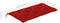 vidaXL - Tuinbankkussen - 100x50x7 - cm - oxford - stof - rood
