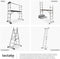 tectake® 4-in-1 Ladder - Multifunctionele Aluminium Vouwladder - Draagvermogen tot 150 kg - Hoogte uitgestrekt ca. 275 cm