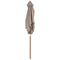 vidaXL - Parasol - met - houten - paal - 150x200 - cm - taupe