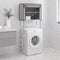 vidaXL - Opbergrek - voor - boven - wasmachine - 2-laags - 71x29,5x170,5 - cm - grijs