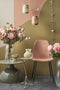 Mica Decorations Corby - Eetkamerstoel - Gerecycled polyester - Donkerroze
