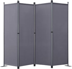 Angel Living Kamerscherm 4-Panelen - Stabiele Roomdivider - Inkijkbescherming Staal - 224x165 cm