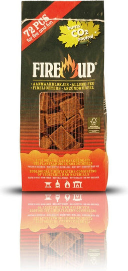 3 stuks Aanmaakblok bruin 72 stuks Fire Up