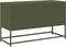 vidaXL - Tv-meubel - 100,5x39x60,5 - cm - staal - olijfgroen