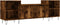 vidaXL - Tv-meubel - 160x35x55 - cm - bewerkt - hout - gerookt - eikenkleurig