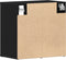 vidaXL - Schoenenkast - Zwart - Eik - 52,5x30x50 - cm