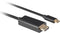 Lanberg CA-CMHD-10CU-0018-BK - USB C naar HDMI Kabel - 1,8 m (180 cm) - Zwart
