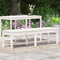 vidaXL - Tuinbank - 2-zits - 159,5x44x45 - cm - massief - grenenhout - wit
