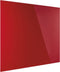 Magnetoplan ontwerpglas magnetisch paneel glazenbord - 60x40 cm - rood - glas - frame